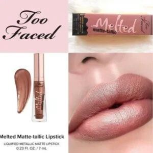Too Faced Melted Matte-tallic Liquified Matte Liquid Lipstick In Faking it